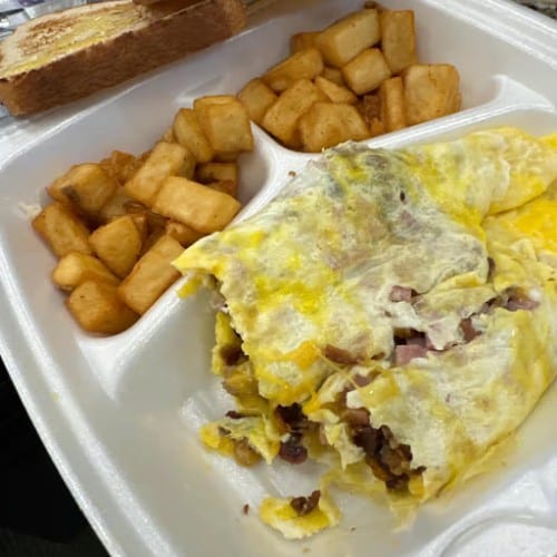 Meat Lovers Omelet.