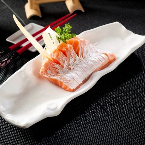 Salmon Belly Sashimi.