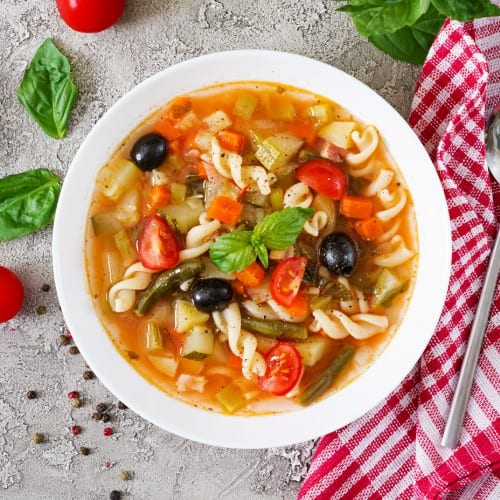 Homemade Italian Vegetable Soup.