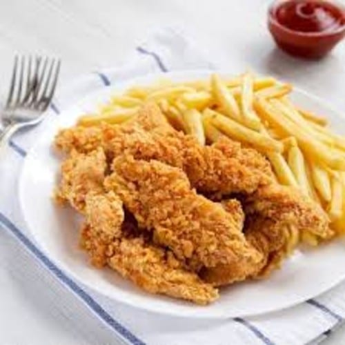 Kids Chicken Fingers & Fries.