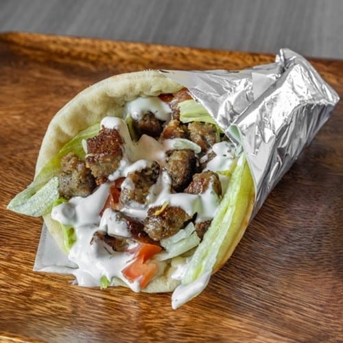 Beef Gyro Sandwich.