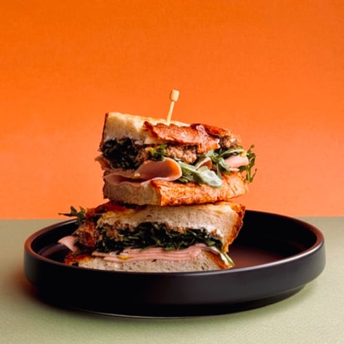 Mortadella Sandwich.