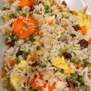 72. Cơm Chiên Sài Gòn - Shrimp, Egg, Sausage, & BBQ Pork Fried Rice