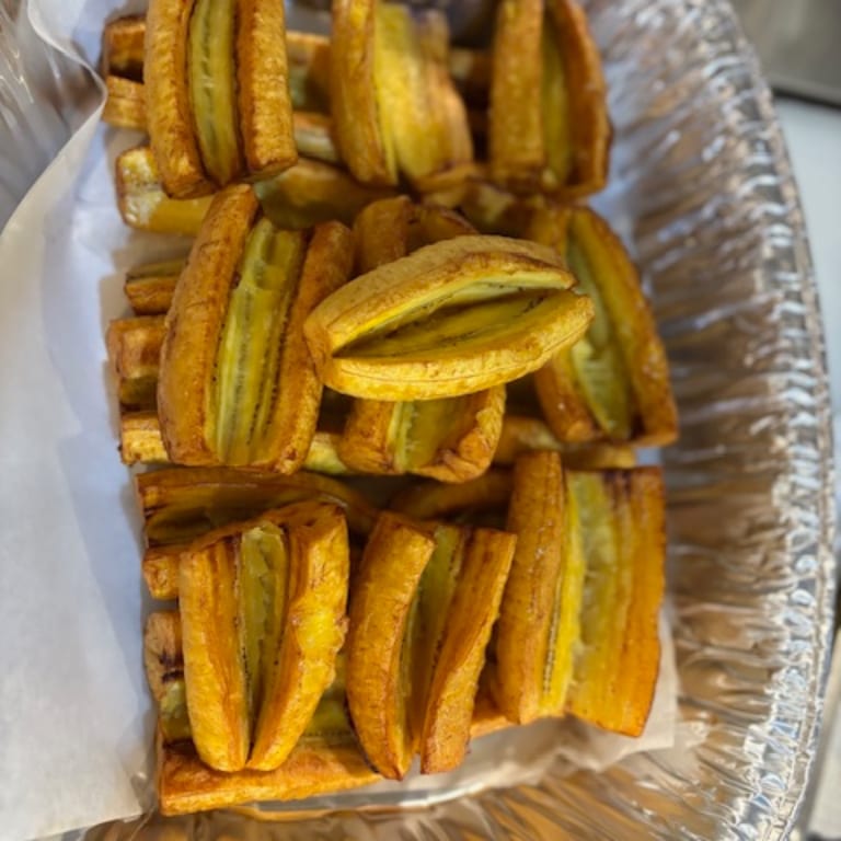 Fried Plantain ($50 no cheese/$65 with cheese) 