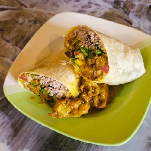 Curry Chicken Wrap.