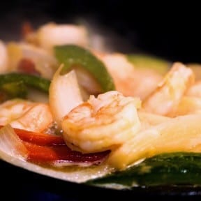 Fajitas de Camaron (Shrimp).