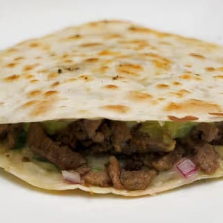 5 Quesadillas, Beans, Rice