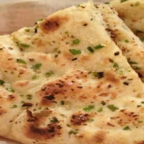 Garlic Naan with Jalapeno.