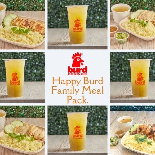 Family Pack Special! (4) Chicken Rice Plate, (4) 50/50 Sugarcane Drink and (7.5oz.) Ginger Scallion Sauce.