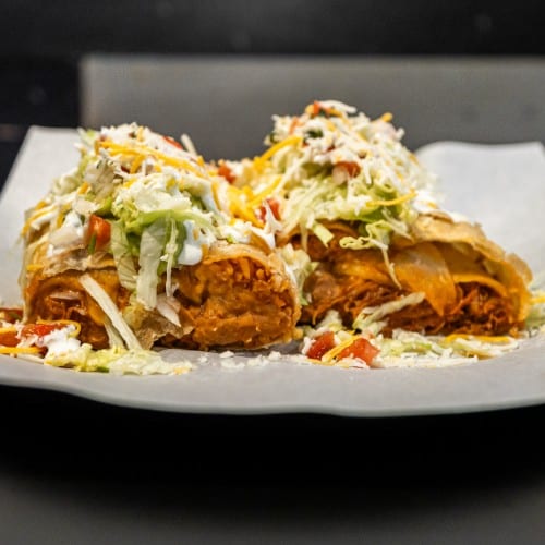 Pollo Asada Chimichanga.