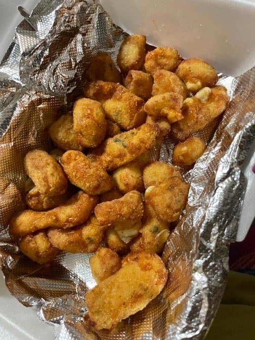 Large Cheese Curds.