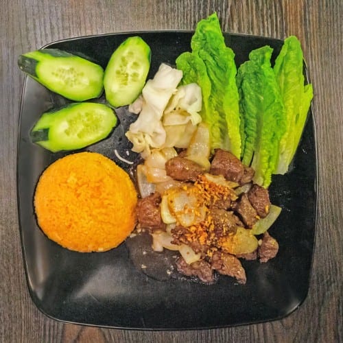 59. Com Bo Luc Lac / Beef Rice at Shake.