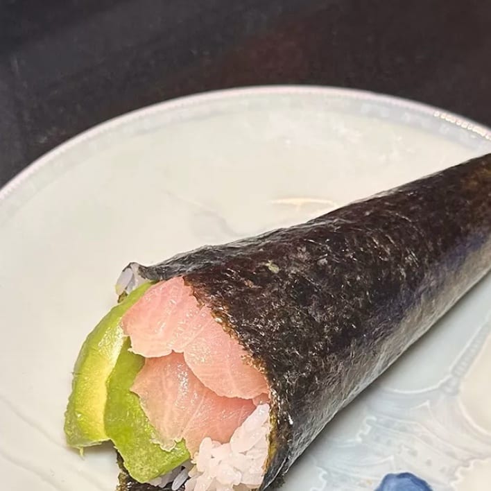 Hamachi Hand Roll.