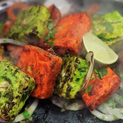 Paneer Tikka Shaslik.