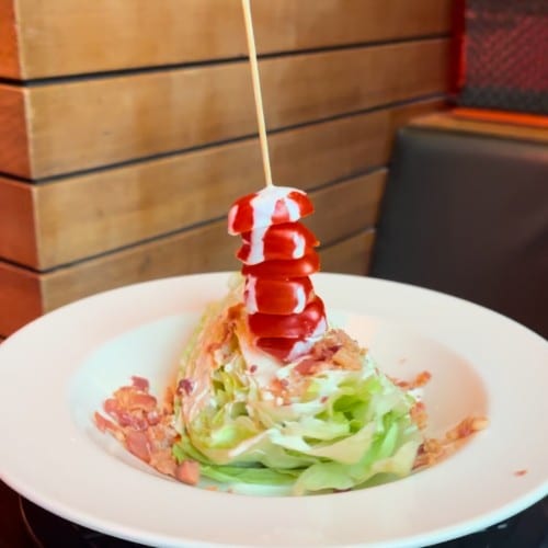 Wedge Salad with Yuzu Ranch Dressing.