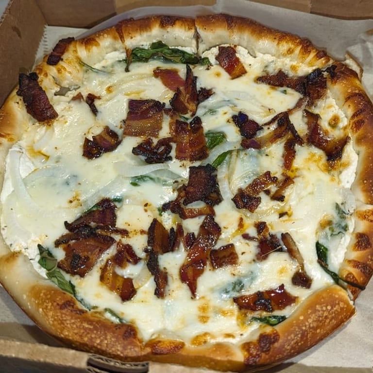 Delicious White Pizza and More!