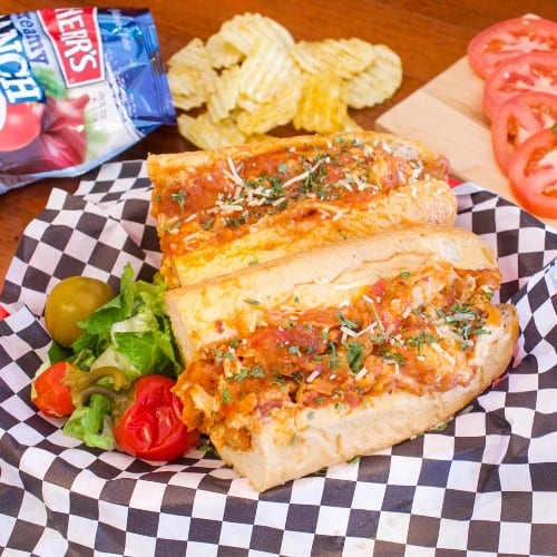 Chicken Parmigiana Sandwich.