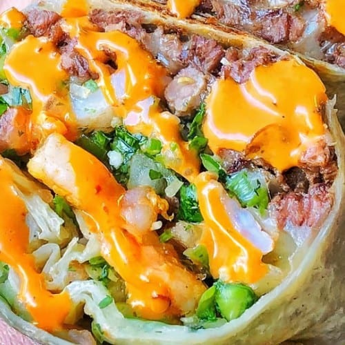 Surf and Turf Burrito.