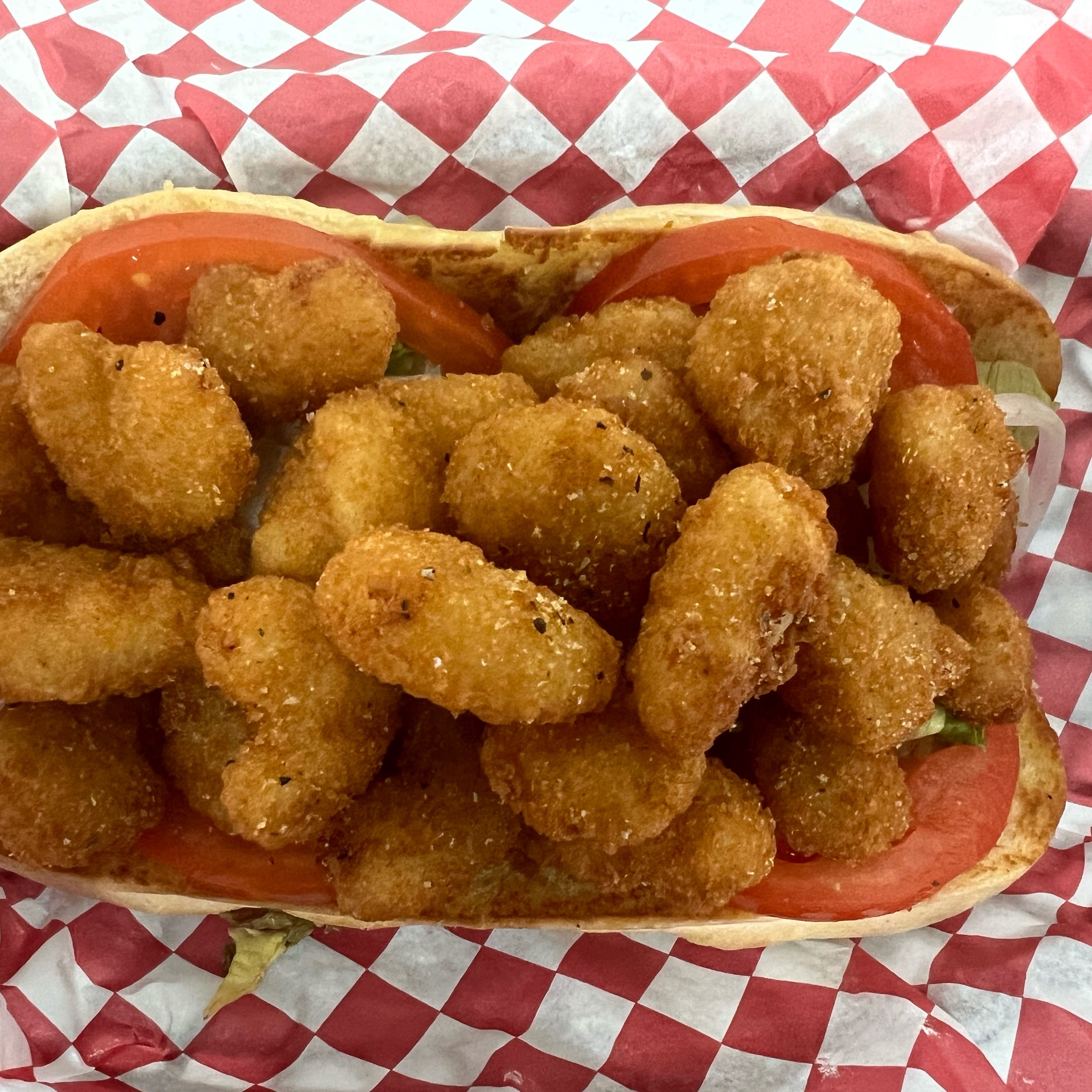 2 Popcorn Shrimp PoorBoy.