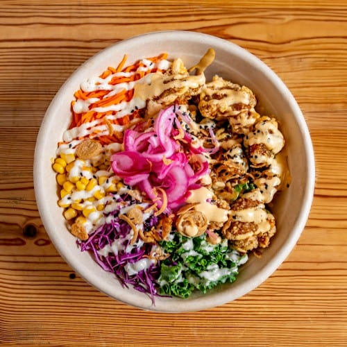 R4) Popcorn Chicken Rice.