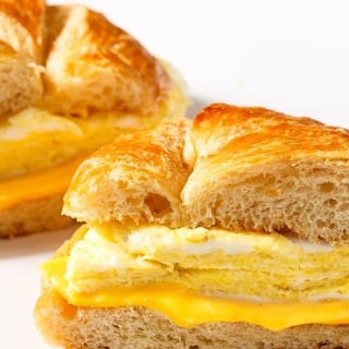 Oversized Egg & Cheese Croissant Sandwich
