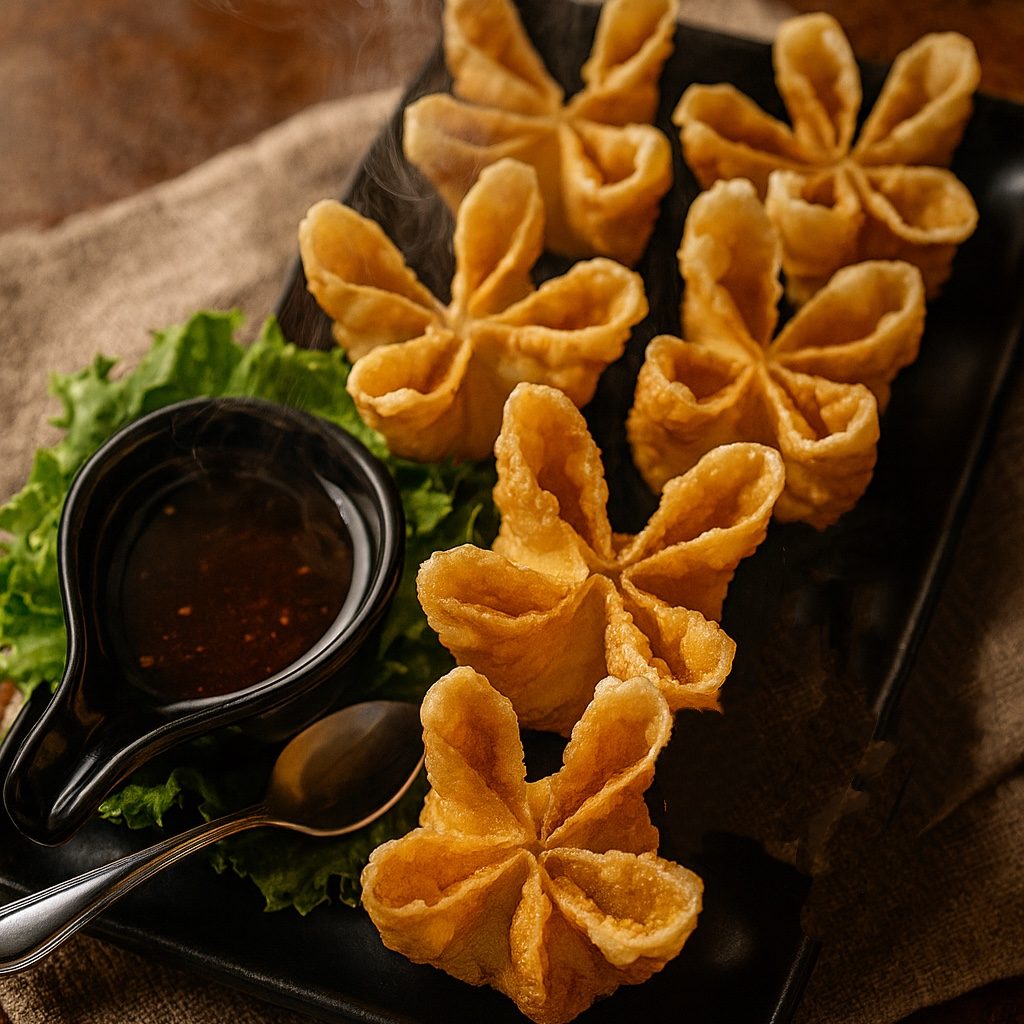 Crab rangoon (6 pieces).