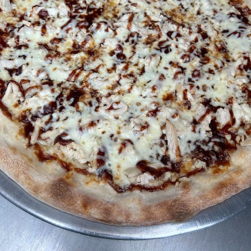 BBQ Chicken Pizza.