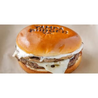 Mushroom & Swiss burger