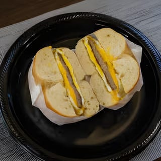 Sausage, 2 Eggs, Cheese Sandwich