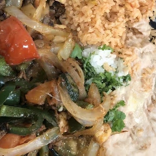 Fajita Veggie Plate.