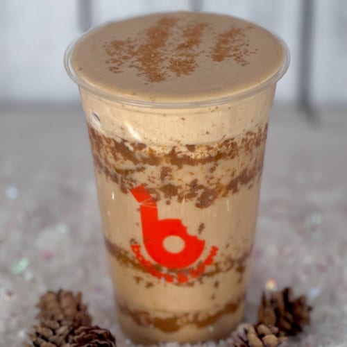 Cookie Butter Gingerbread Iced Latte.