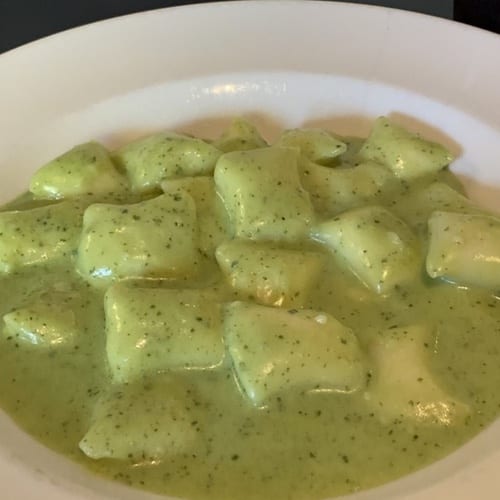 Spinach Gnocchi Pasta.