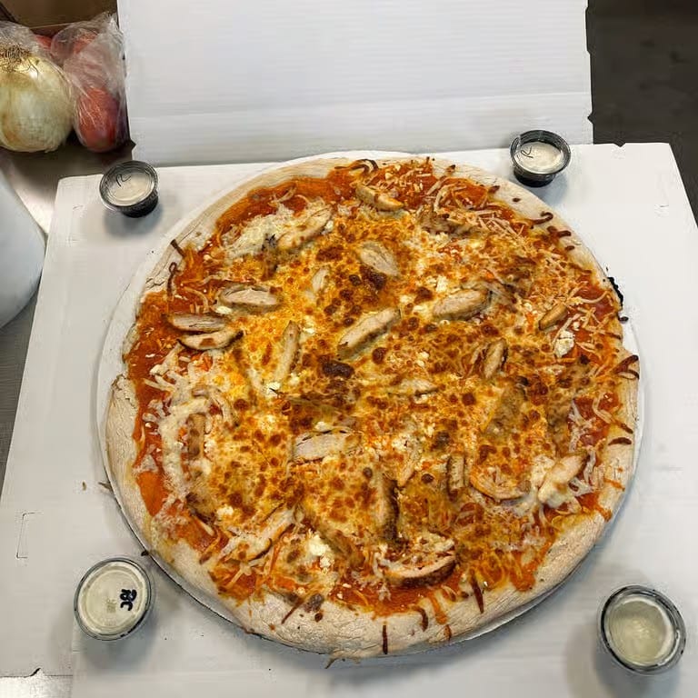 Buffalo Chicken Pizza.