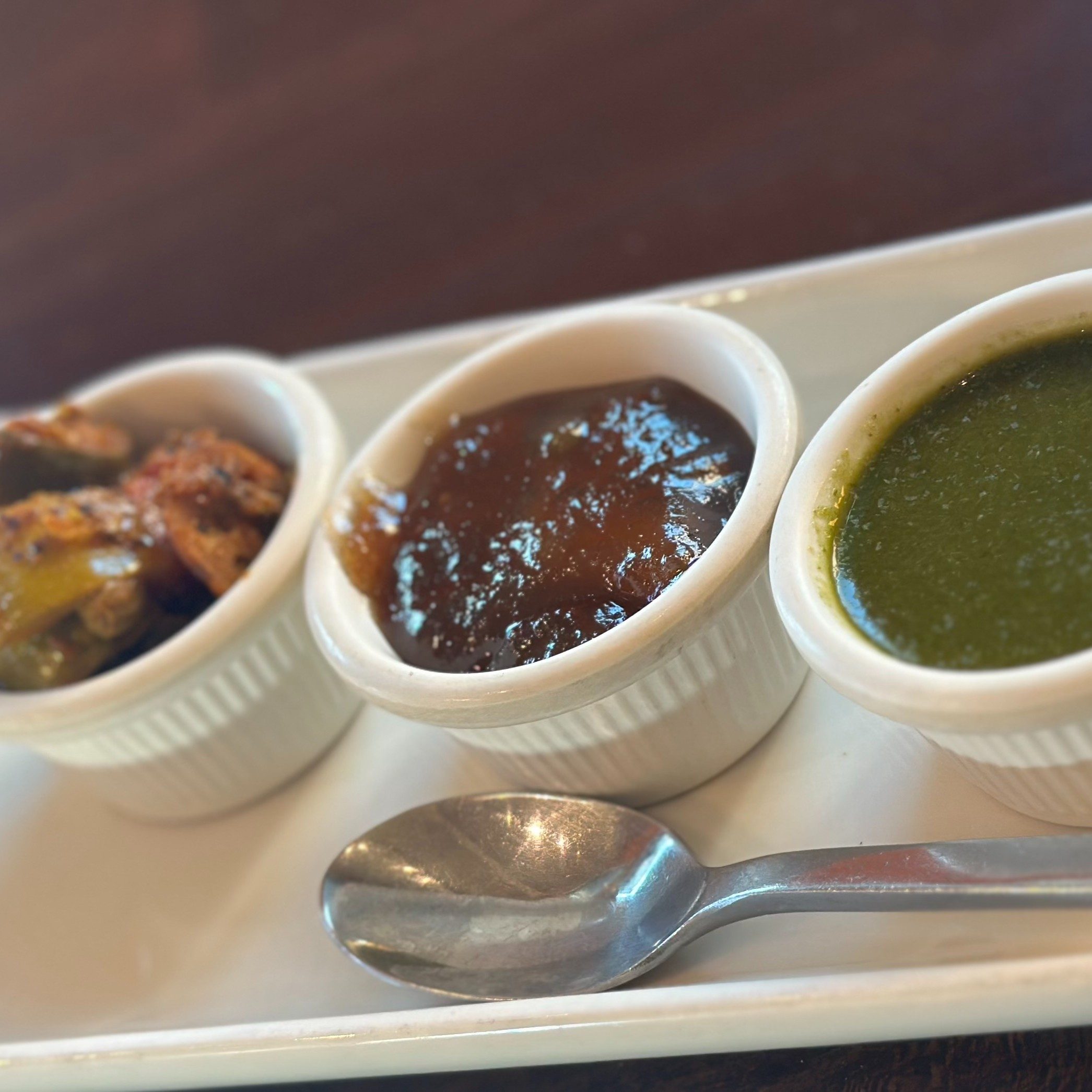 Chutneys Set (Tamarind, Mint, Achar and Mango Chutneys each 1.5 oz).