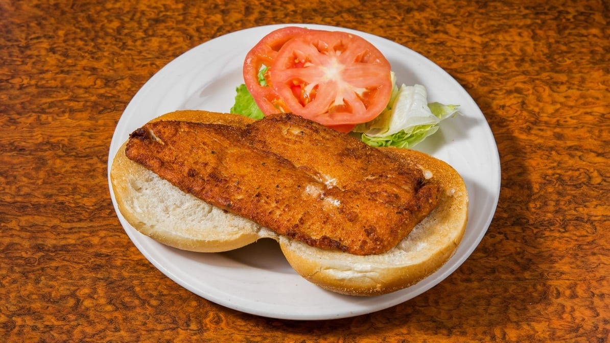 Fried Filet of Sole Sandwich.