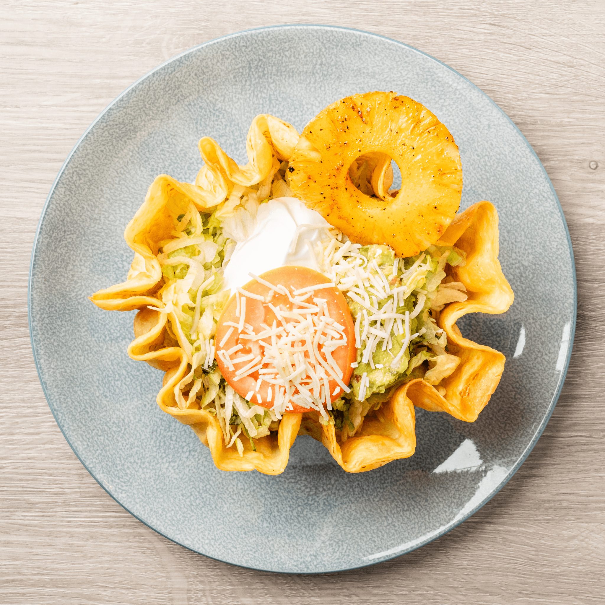 Al pastor taco salad.