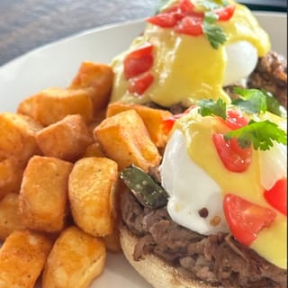 Shaved Steak Benedict