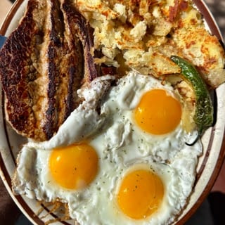 Top Sirloin Steak and Eggs