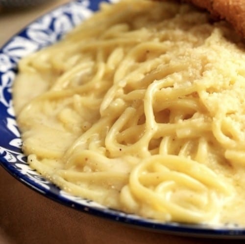 Half Order Tallarines blancos.