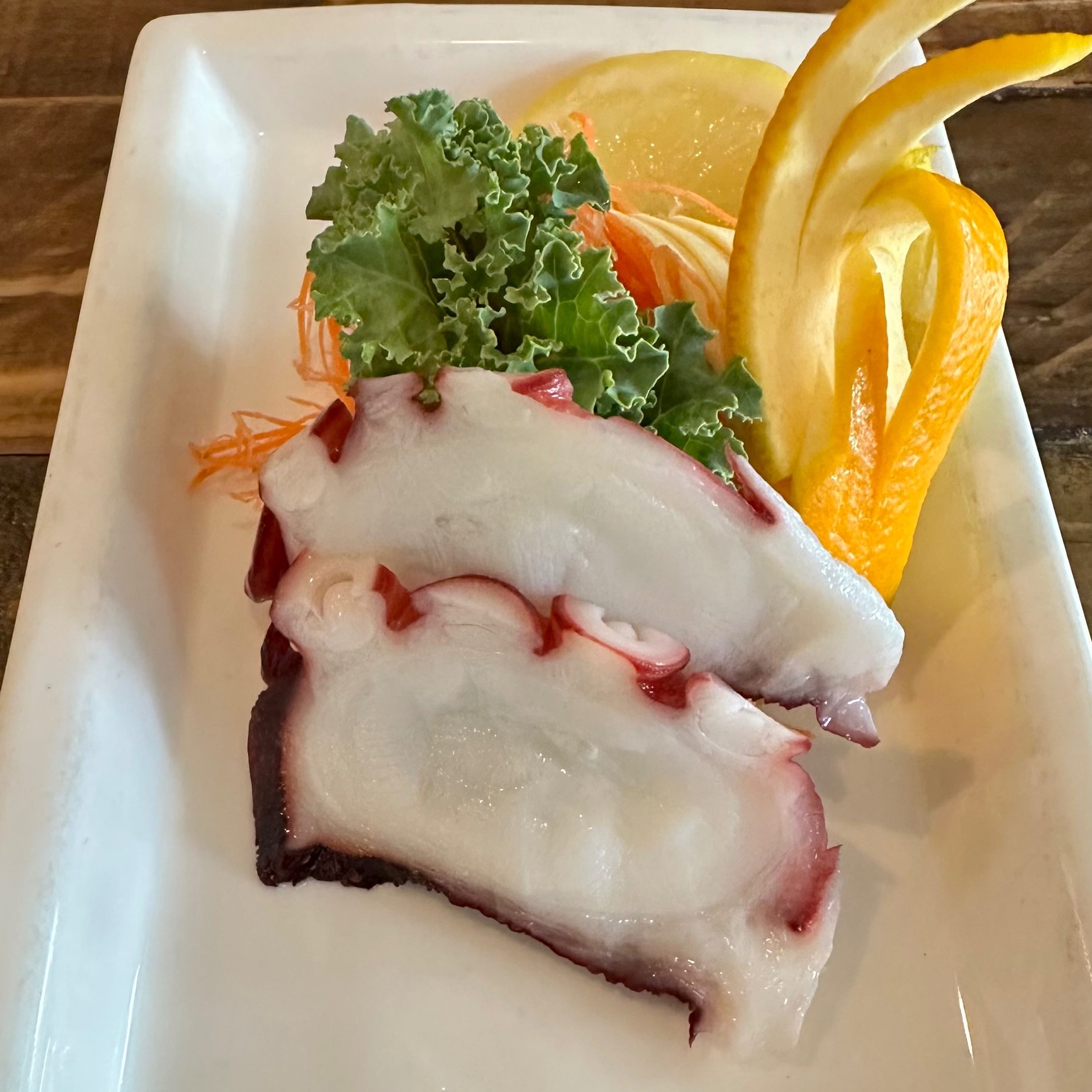 Octopus Sashimi.
