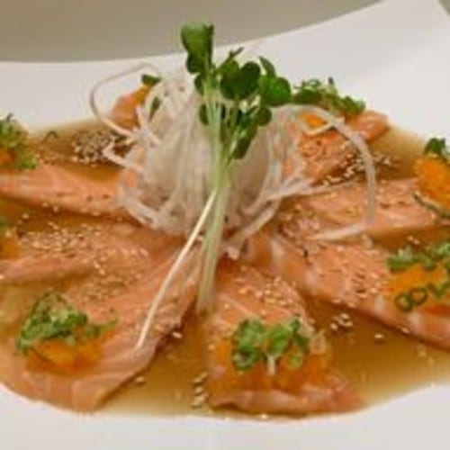 2. Carpaccio- Tuna or Salmon.