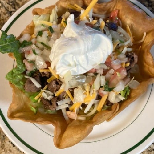 Tostada Taco Salad Dinner.
