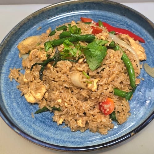 Spicy Basil Fried Rice.