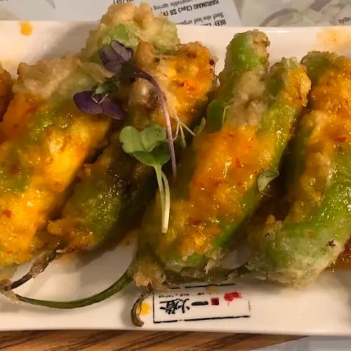 Stuffed Shishito Peppers.