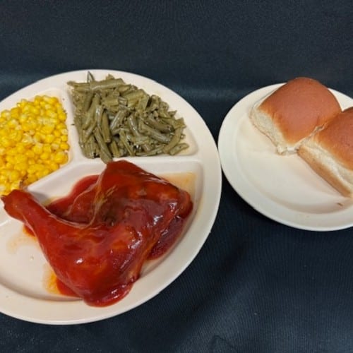 BBQ Chicken Plate (Not Available on Friday).