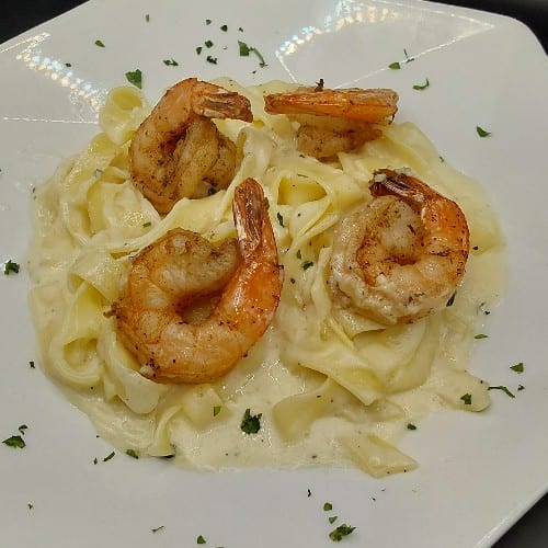 Shrimp Alfredo.