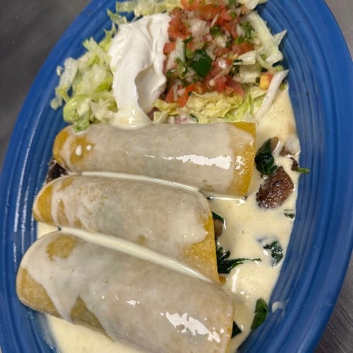 Spinach Enchiladas.