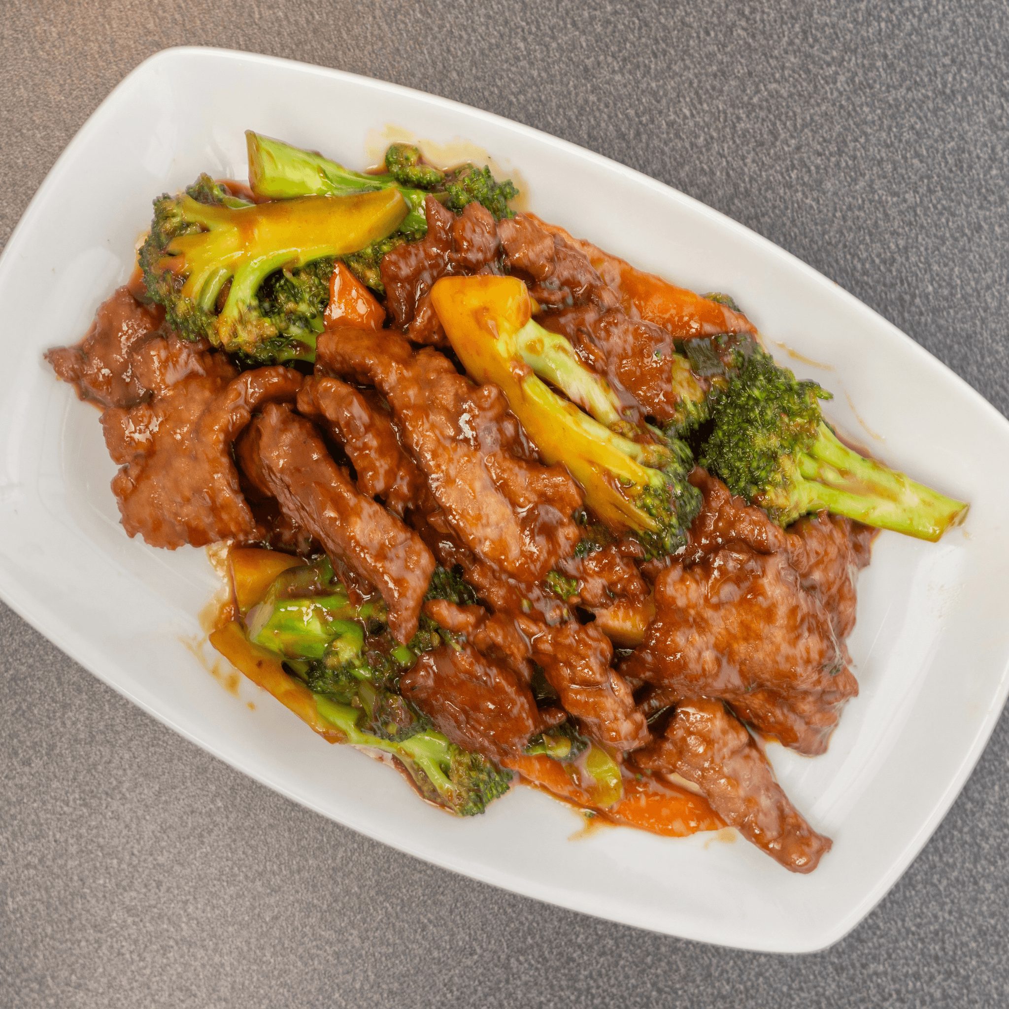 Beef with Broccoli.