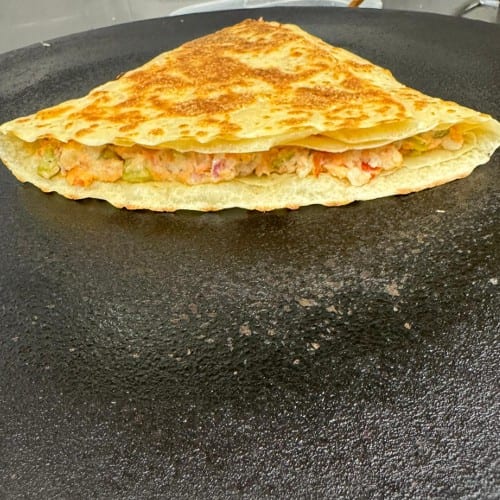 Smoked Salmon Crepe.