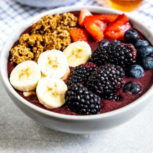 Wild Berry Banana Blast Bowl.
